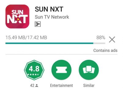 sunnxt app play store