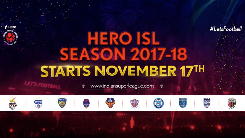 ISL 2017 teams and players list