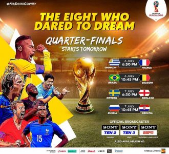 FIFA World Cup Quarter-finals Matches 2018gh