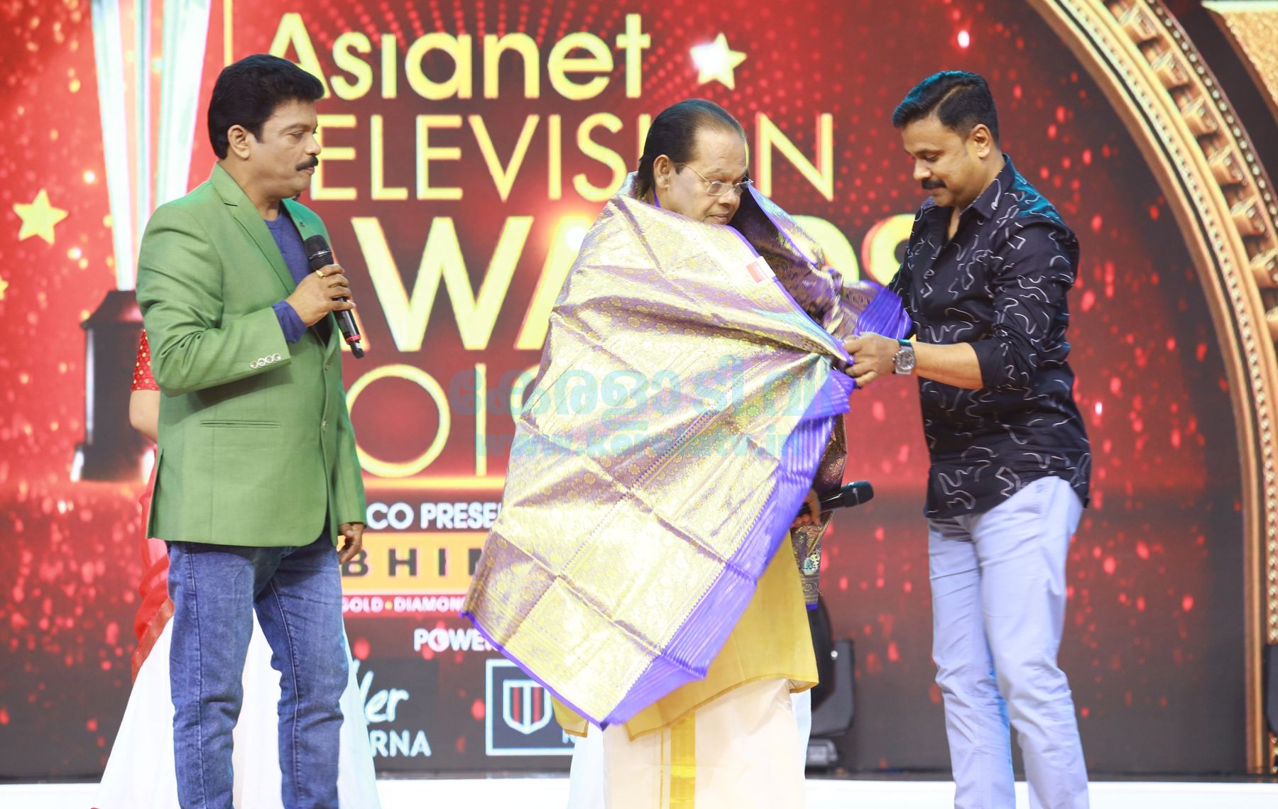 Innocent and dileep at Asianet Television Awards 2019