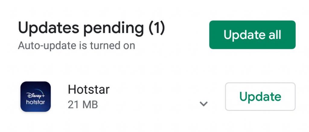 update hotstar app update hotstar app