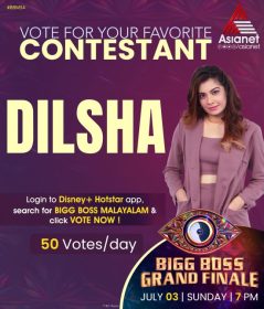 Vote For Dilsha Prasannan