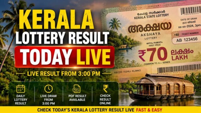Kerala Lottery Result Today Live Telecast on Television Channels
