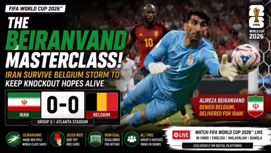 Iran Hold Belgium to Dramatic Draw as Alireza Beiranvand Produces Goalkeeping Masterclass Iran Hold Belgium to Dramatic Draw as Alireza Beiranvand Produces Goalkeeping Masterclass