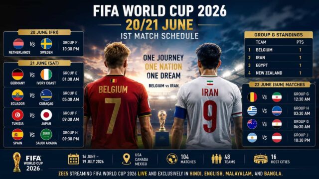 Belgium vs Iran – FIFA World Cup 2026 Group G Clash Could Shape Knockout Race