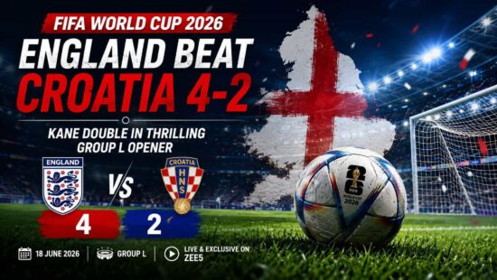 Kane Double Helps England Beat Croatia 4-2 in FIFA World Cup 2026 Opener Kane Double Helps England Beat Croatia 4-2 in FIFA World Cup 2026 Opener