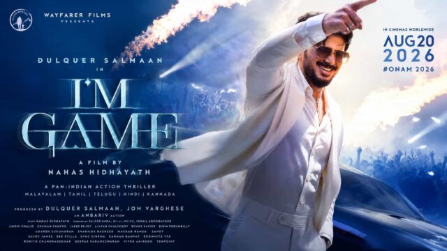 Dulquer Salmaan Looks Stylish in New Poster of “I'm Game”