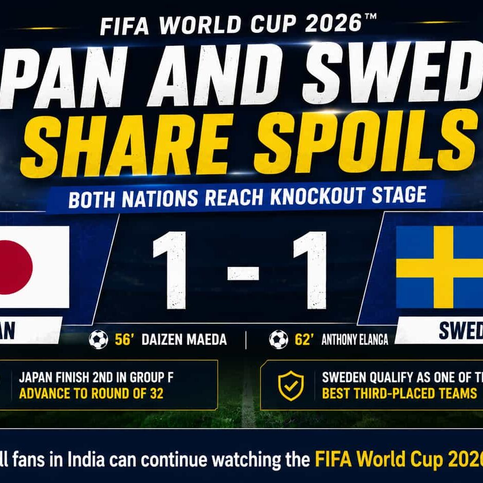 Japan Vs Sweden Fifa 2026 Match Summary and Stats - Kerala TV