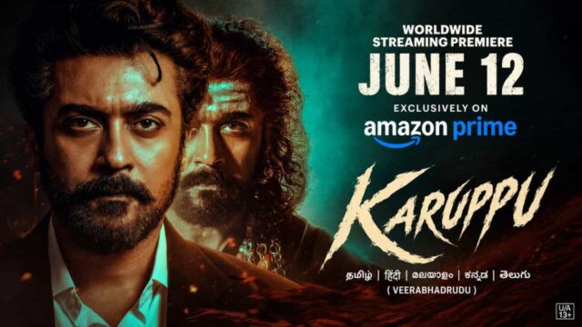 Prime Video has officially announced June 12 as the exclusive worldwide streaming premiere date for the Tamil blockbuster Karuppu