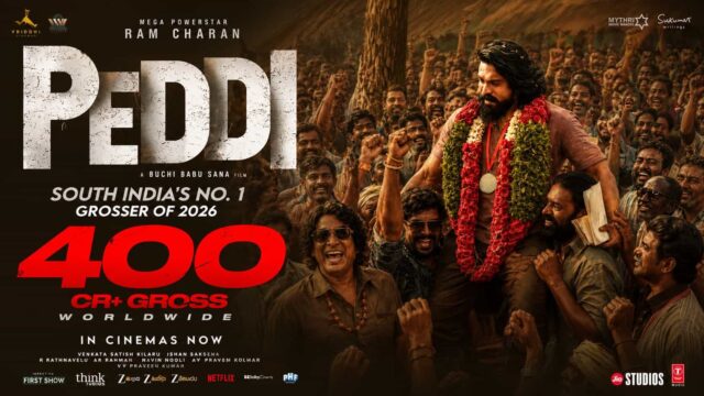 Ram Charan's Peddi Crosses ₹400 Crore Worldwide Gross Ram Charan's Peddi Crosses ₹400 Crore Worldwide Gross