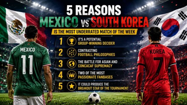 5 Reasons Mexico vs South Korea Could Be the Most Underrated FIFA World Cup 2026 Match 5 Reasons Mexico vs South Korea Could Be the Most Underrated FIFA World Cup 2026 Match