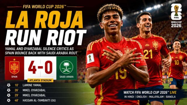 Lamine Yamal and Mikel Oyarzabal Lead La Roja to Dominant FIFA World Cup 2026 Victory Lamine Yamal and Mikel Oyarzabal Lead La Roja to Dominant FIFA World Cup 2026 Victory