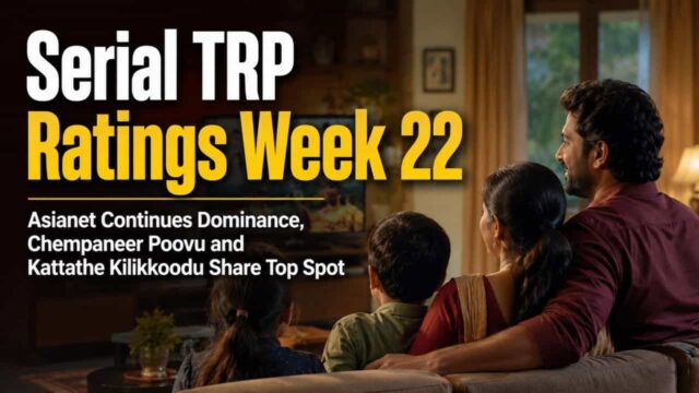 The latest Malayalam television TRP ratings for Week 22 (May 30 – June 5, 2026) are out