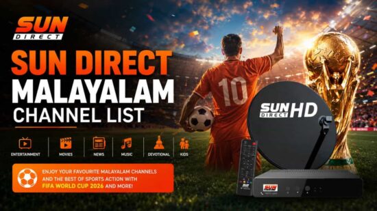 Sun Direct DTH - List Of All Malayalam Television Channels with 2026 Fifa Channels Sun Direct DTH - List Of All Malayalam Television Channels with 2026 Fifa Channels