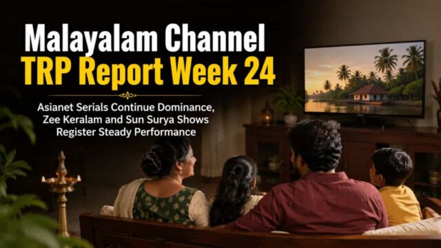 Asianet Serials Continue Dominance, Zee Keralam and Sun Surya Shows Register Steady Performance