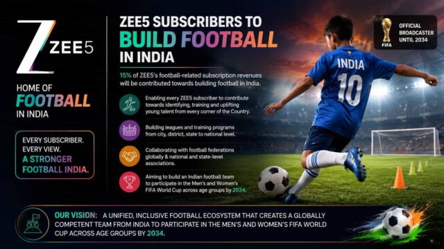 ZEE5 Subscribers to Contribute Towards Building Football in India ZEE5 Subscribers to Contribute Towards Building Football in India