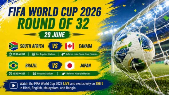 Brazil Vs Japan, South Africa Vs Canada – FIFA World Cup 2026 Round of 32 Match Schedule on 29 June