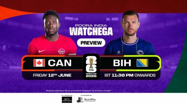 Canada vs Bosnia and Herzegovina Live on Zee Keralam