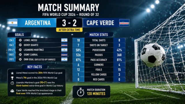 Messi Leads Argentina Past Fearless Cape Verde in Extra-Time World Cup Classic Messi Leads Argentina Past Fearless Cape Verde in Extra-Time World Cup Classic