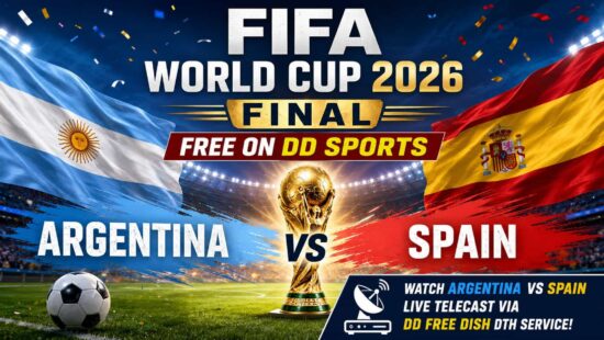 FIFA World Cup 2026 Final Free on DD Sports: Watch Argentina Vs Spain Live Telecast Via DD Free Dish DTH Service! FIFA World Cup 2026 Final Free on DD Sports: Watch Argentina Vs Spain Live Telecast Via DD Free Dish DTH Service!
