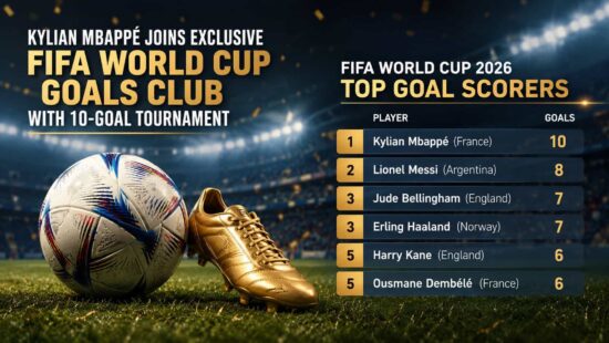 Kylian Mbappé Joins Exclusive FIFA World Cup Goals Club with 10-Goal Tournament , Lionel Messi at Second Kylian Mbappé Joins Exclusive FIFA World Cup Goals Club with 10-Goal Tournament , Lionel Messi at Second