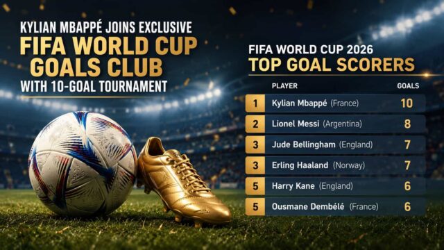 Kylian Mbappé Joins Exclusive FIFA World Cup Goals Club with 10-Goal Tournament , Lionel Messi at Second Kylian Mbappé Joins Exclusive FIFA World Cup Goals Club with 10-Goal Tournament , Lionel Messi at Second