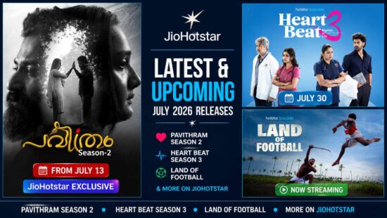 Latest and Upcoming JioHotstar Releases: Pavithram Season 2, Heart Beat Season 3, Land of Football and More Latest and Upcoming JioHotstar Releases: Pavithram Season 2, Heart Beat Season 3, Land of Football and More