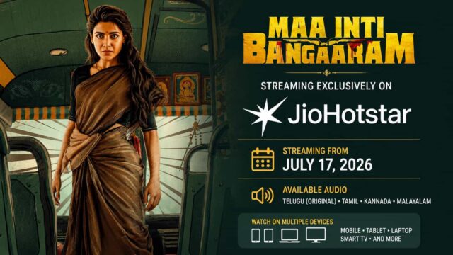 Maa Inti Bangaaram OTT Release Date and Platform Revealed: Samantha's Film Streaming on JioHotstar from July 17