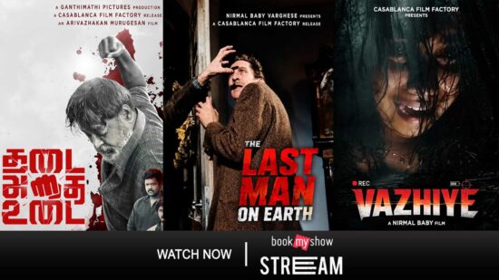 Casablanca Film Factory Brings Three New Films to BookMyShow Stream; Thadai Athai Udai, The Last Man on Earth, and Vazhiye Casablanca Film Factory Brings Three New Films to BookMyShow Stream; Thadai Athai Udai, The Last Man on Earth, and Vazhiye