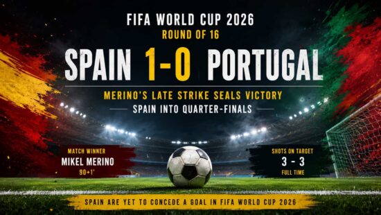 Merino's Stoppage -Time Winner Sends Spain into FIFA World Cup 2026 Quarter-finals Merino's Stoppage -Time Winner Sends Spain into FIFA World Cup 2026 Quarter-finals