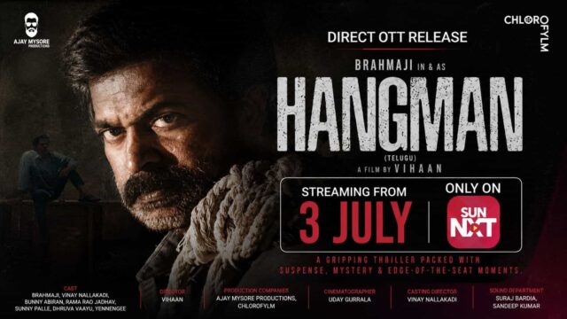 Hangman OTT Release Date: Telugu Thriller Premieres Directly on Sun NXT from July 3 Hangman OTT Release Date: Telugu Thriller Premieres Directly on Sun NXT from July 3