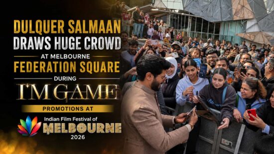 Dulquer Salmaan Draws Huge Crowd at Melbourne Federation Square During I'm Game Promotions at IFFM 2026