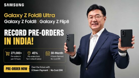 Samsung Galaxy Z Fold8 Ultra, Galaxy Z Fold8 and Galaxy Z Flip8 Set New Pre-Order Record in India
