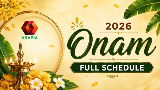 Kairali Arabia Onam 2026 Schedule - Uthradam to Chathayam Movies and Special Programmes