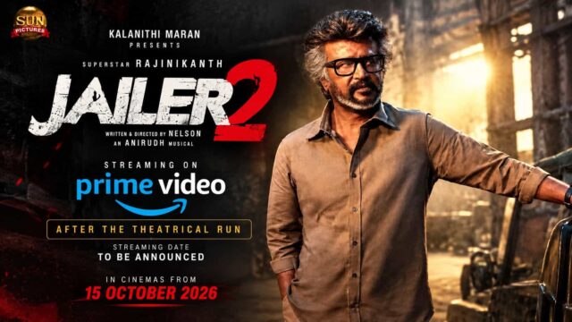 Rajinikanth as Tiger Muthuvel Pandian in Jailer 2, streaming soon on Amazon Prime Video after its theatrical release Rajinikanth as Tiger Muthuvel Pandian in Jailer 2, streaming soon on Amazon Prime Video after its theatrical release